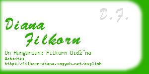 diana filkorn business card